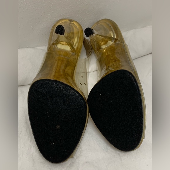 Frederick Leone - Clear acrylic/competition heels, size 5, 4” heel - Picture 3 of 6